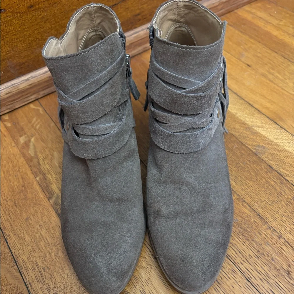 Franco Sarto Suede Ankle Booties